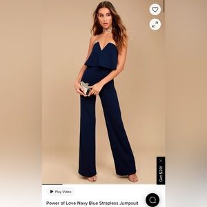 Elegant Navy Blue Jumpsuit